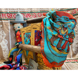 Mister Freedom® Ranch Kerchief selvedge bandana featuring vintage-inspired 1950s-60s dude ranch cowboy/western artwork.