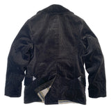 Early US Navy peacoat double-breasted 10-button pattern with rear vent. 