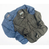 Mister Freedom® SNIPES Shirt in Olive Drab Poplin. Inspired by a vintage 1930’s US Army wool uniform. Made in Japan.
