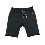 SWEATPANTS CUT-OFFS - Black
