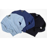 Terrence Cashmere Sweater - Ice Blu